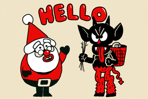 Christmas Hello GIF by GIPHY Studios Originals