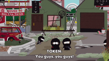sneaking token black GIF by South Park 