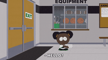 scared hallway GIF by South Park 