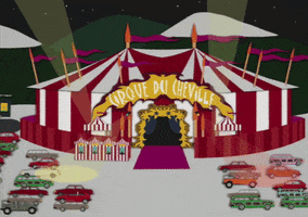 circus tent cars GIF by South Park