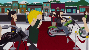motorcycle running GIF by South Park 