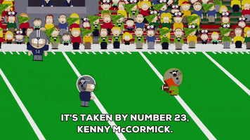 kenny mccormick football GIF by South Park 
