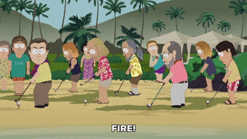 golf swing GIF by South Park 