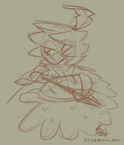 starsoulart ghost grass process decidueye GIF