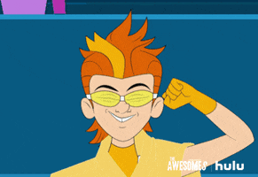 the awesomes fist pump GIF by HULU