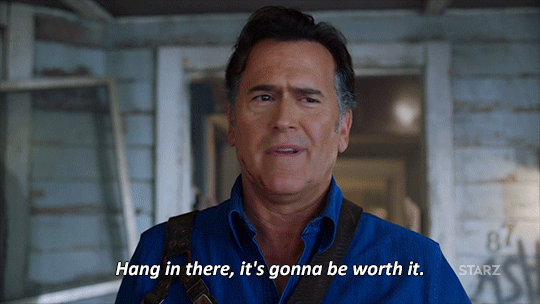 Hold Please Bruce Campbell GIF by Ash vs Evil Dead - Find & Share on GIPHY