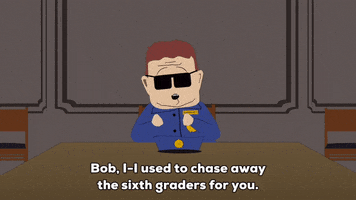 chase cop GIF by South Park 