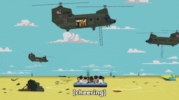 rescue chopper GIF by South Park 
