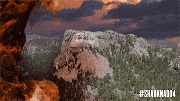 mount rushmore wildfire GIF by SYFY