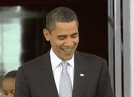 barack obama laughing GIF by Obama