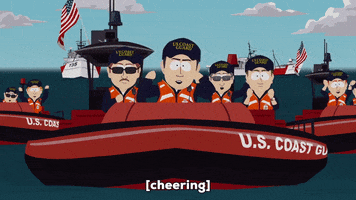 coast guard boat GIF by South Park 