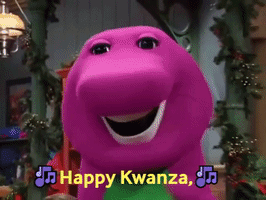 barney happy kwanza GIF