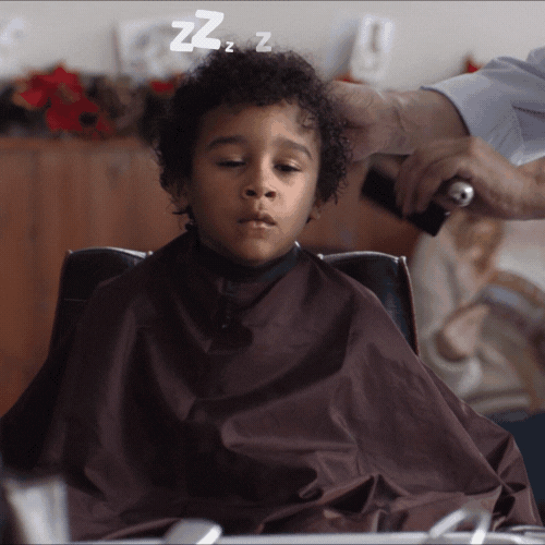 Tired Haircut GIF by John Lewis & Partners