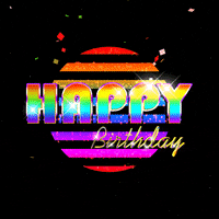 Happy Birthday Neon GIF by Omer Studios