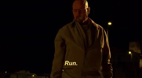 Warning Get Out GIF by Breaking Bad