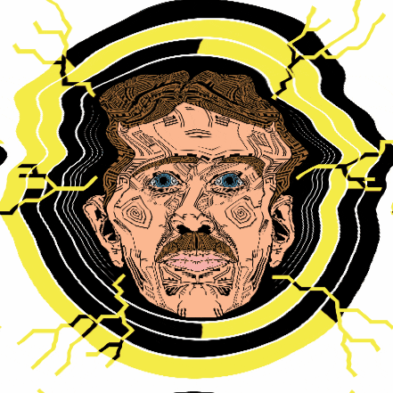 justharm glitch rolling tesla vector GIF