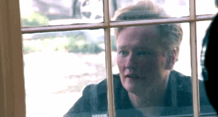 Giphy - Let Me In Conan Obrien GIF by Team Coco