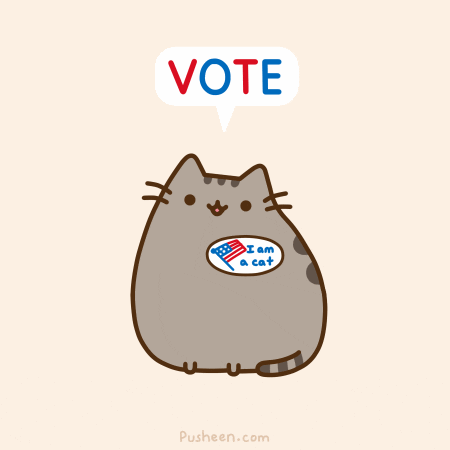 i voted election GIF by Pusheen