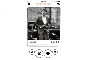 tinder for uber GIF by Product Hunt