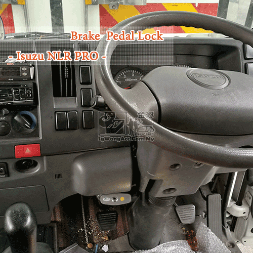 sgwangacc security lock sgwangacc brake pedal lock isuzu nlr pro GIF