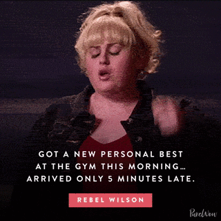 rebel wilson gym GIF by PureWow