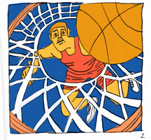 daniellechenette animation basketball gif daniellechenette GIF
