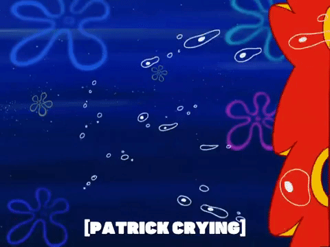 Spongebob Squarepants Sad Trying Not To Cry GIF
