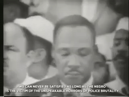 We Can Never Be Satisfied Martin Luther King Jr GIF
