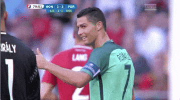 Football GIF: Cristiano Ronaldo Has A Sweet First Touch