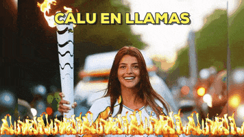 indioluque brasil calu rivero antorcha olimpica GIF