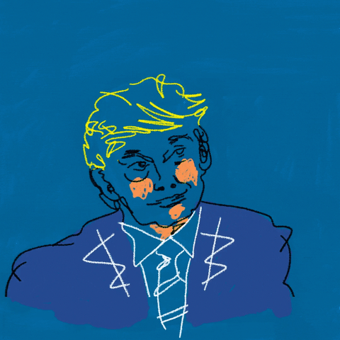 Donald Trump Illustration GIF by Anna Vignet