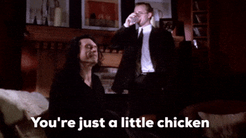 scared tommy wiseau GIF by The Room