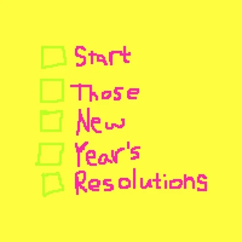 New Years Goals GIF by Amy
