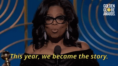 oprah winfrey this year we became the story GIF by Golden Globes