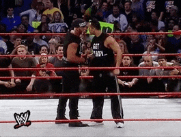 the rock dont leave GIF by WWE