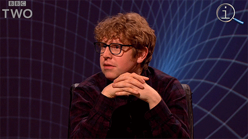Josh Widdicombe Shrug GIF by BBC - Find & Share on GIPHY