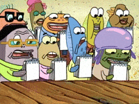 Spongebob Writing Gifs