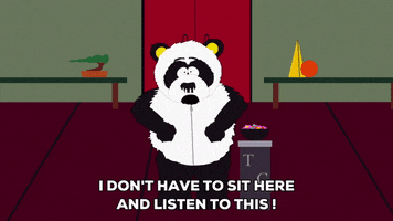 panda threatening GIF by South Park 