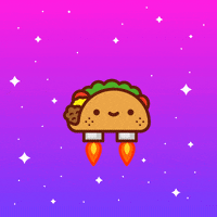 Space Taco GIF by 100% Soft