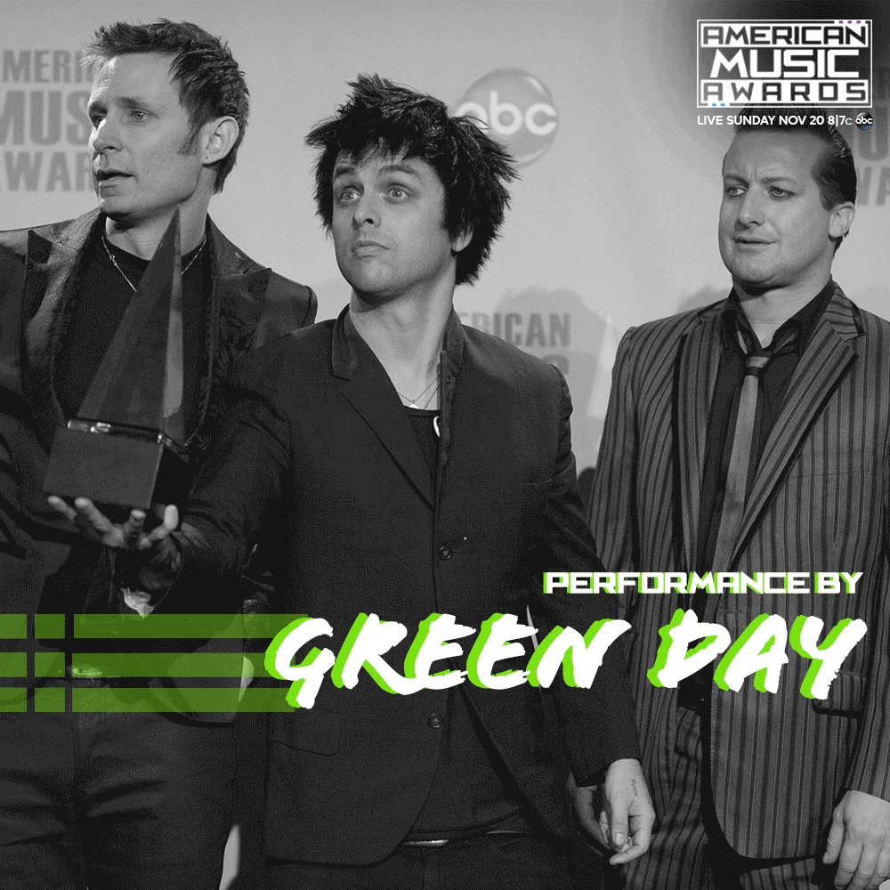 Green Day GIF by AMAs Find & Share on GIPHY