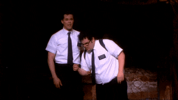 shocked andrew rannells GIF by The Book of Mormon (Musical)
