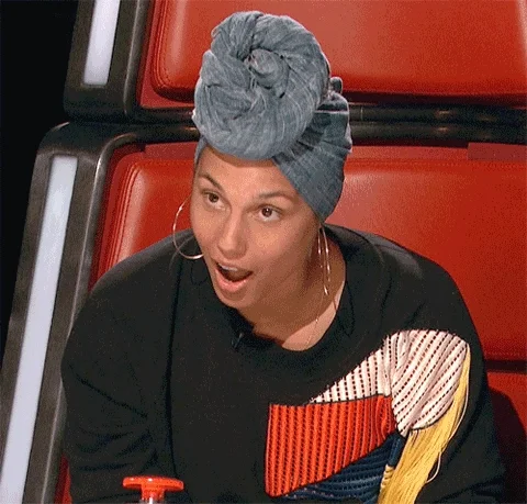 Shocked Alicia Keys GIF by The Voice