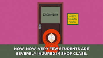 kenny mccormick door GIF by South Park 
