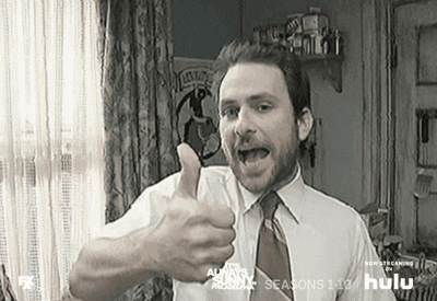 Its Always Sunny In Philadelphia Thumbs Up GIF by HULU - Find & Share on GIPHY