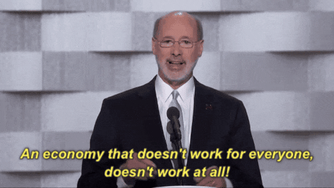 Tom Wolf Economy GIF by Election 2016 - Find & Share on GIPHY