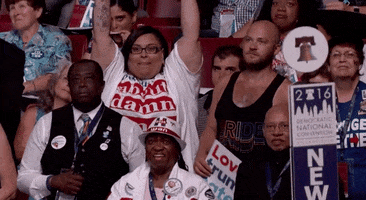 democratic national convention cheer GIF by Election 2016