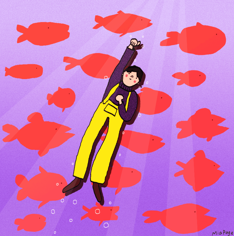 Fishermans Wharf Swimming GIF by Mia Page Find & Share on GIPHY