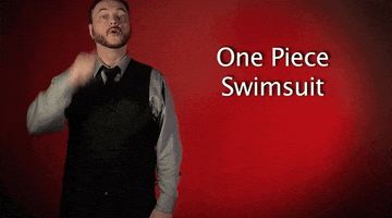 sign language one piece swimsuit GIF by Sign with Robert