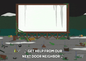 big screen trash GIF by South Park 