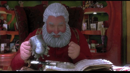 Santa Clause raising a goblet